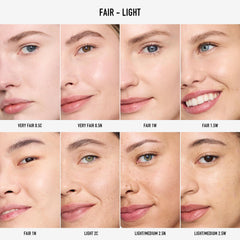 bareMinerals creamy texture swirl illustrating smooth blendability and luminous finish