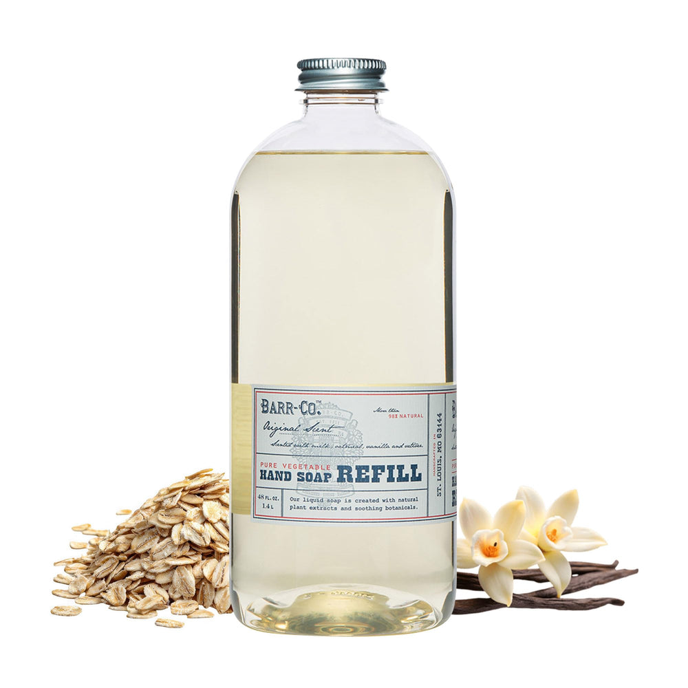 BARR-CO front label showing original scent and refill size benefits