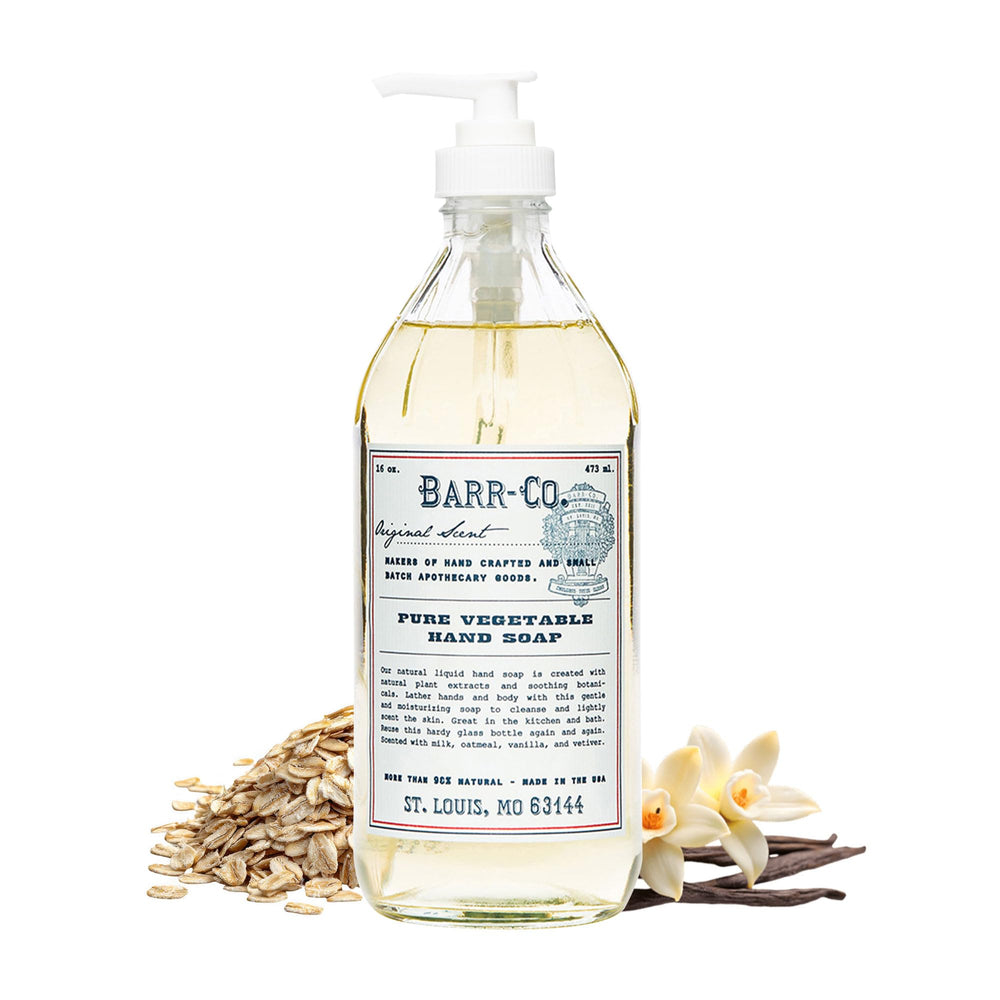 BARR-CO front packaging showing bottle and label, offers clean apothecary look