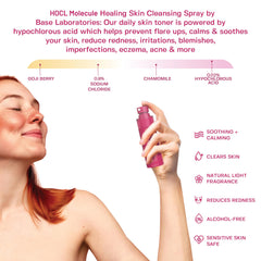 BASE LABORATORIES atomizer nozzle close-up for precise gentle mist application