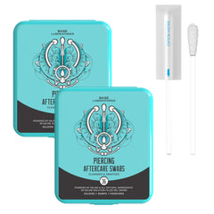 BASE LABORATORIES front packaging showing 72 swabs for convenient aftercare