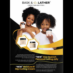 BASK & LATHER cream texture close-up showing creamy slip and hydration for smooth application