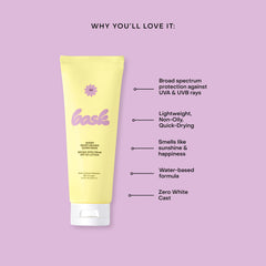 Bask sunscreen applied on forearm demonstrating fast absorption benefit