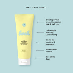 Bask applied on forearm demonstrating no white cast and even coverage