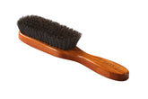 Bass semi oval boar brush front view showing shape and finish for styling