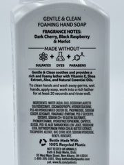 Bath & Body Works foam dispensed into hand demonstrating gentle, quick coverage