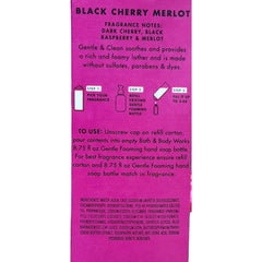 Bath & Body Works foam pump and creamy lather demonstrating gentle cleansing benefit