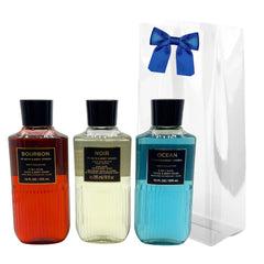 Bath & Body Works front-packaging showing all three bottles and gift bow, ready to gift