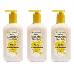 Bath & Body Works front packaging showing three lemon-scented bottles and bright appeal