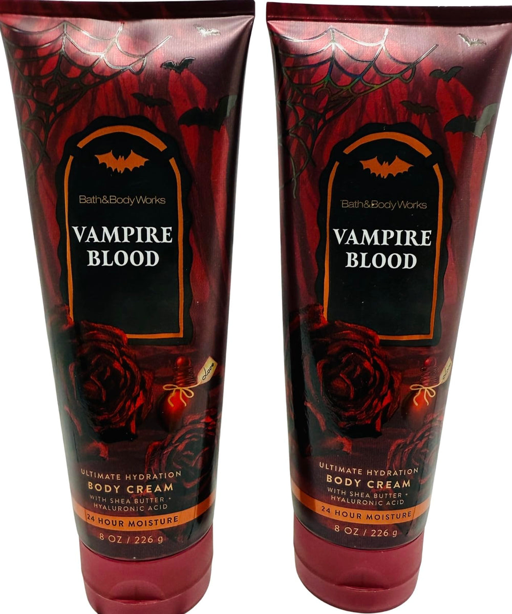 Bath & Body Works Vampire Blood front jar view showing label and scent