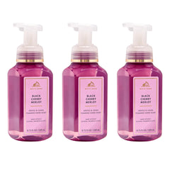 Bath & Body Works bottle front showing Black Cherry Merlot scent and attractive packaging