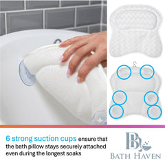Bath Haven profile showing thick neck and shoulder padding for ergonomic support
