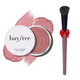 bayfree front view of pot and angled brush showing portability and included tool