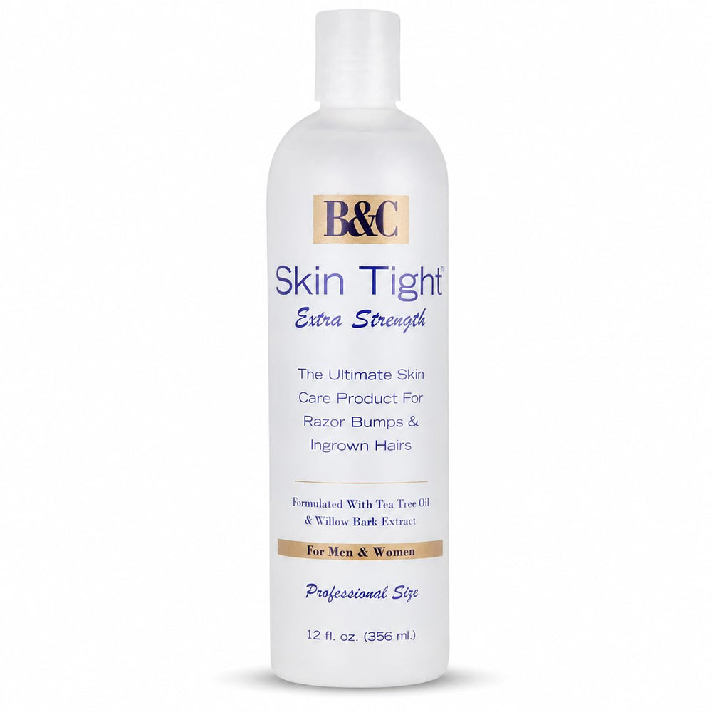 B&C Skin Tight front tub showing product branding and size benefit