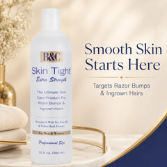 B&C Skin Tight texture close-up highlighting thick soothing consistency