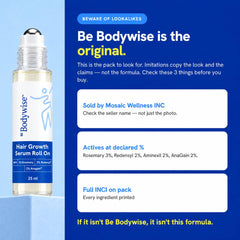 Be Bodywise serum texture drop showing lightweight absorption benefit
