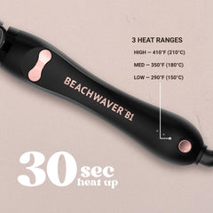 The Beachwaver Co. ergonomic soft-touch handle detail for comfortable styling control