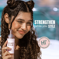 Beachwaver braid balm foam texture closeup demonstrating lightweight spreadability benefit