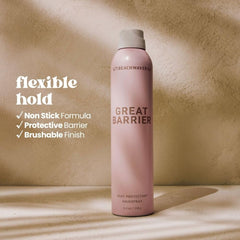 Beachwaver bottle in hand for scale, travel-friendly full size benefit