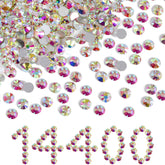 BEADSLAND front packaging showing 14,400 SS20 crystal AB rhinestones and value