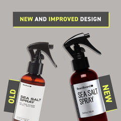 Beardbrand bottle in hand showing size and 3.4 oz travel-friendly benefit