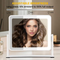 Bearolve mirror tilted to demonstrate smooth 360° rotation for precise angles