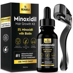 beaueli front packaging black bottle showing sleek design and clarity benefit