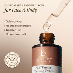 Beauty by Earth drops blended into a moisturizer for customizable glow
