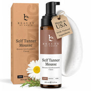 Beauty by Earth front packaging showing clean non-toxic tanning option