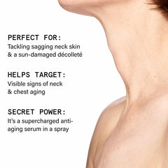 Beauty Pie close-up spray nozzle highlighting precise mist delivery benefit