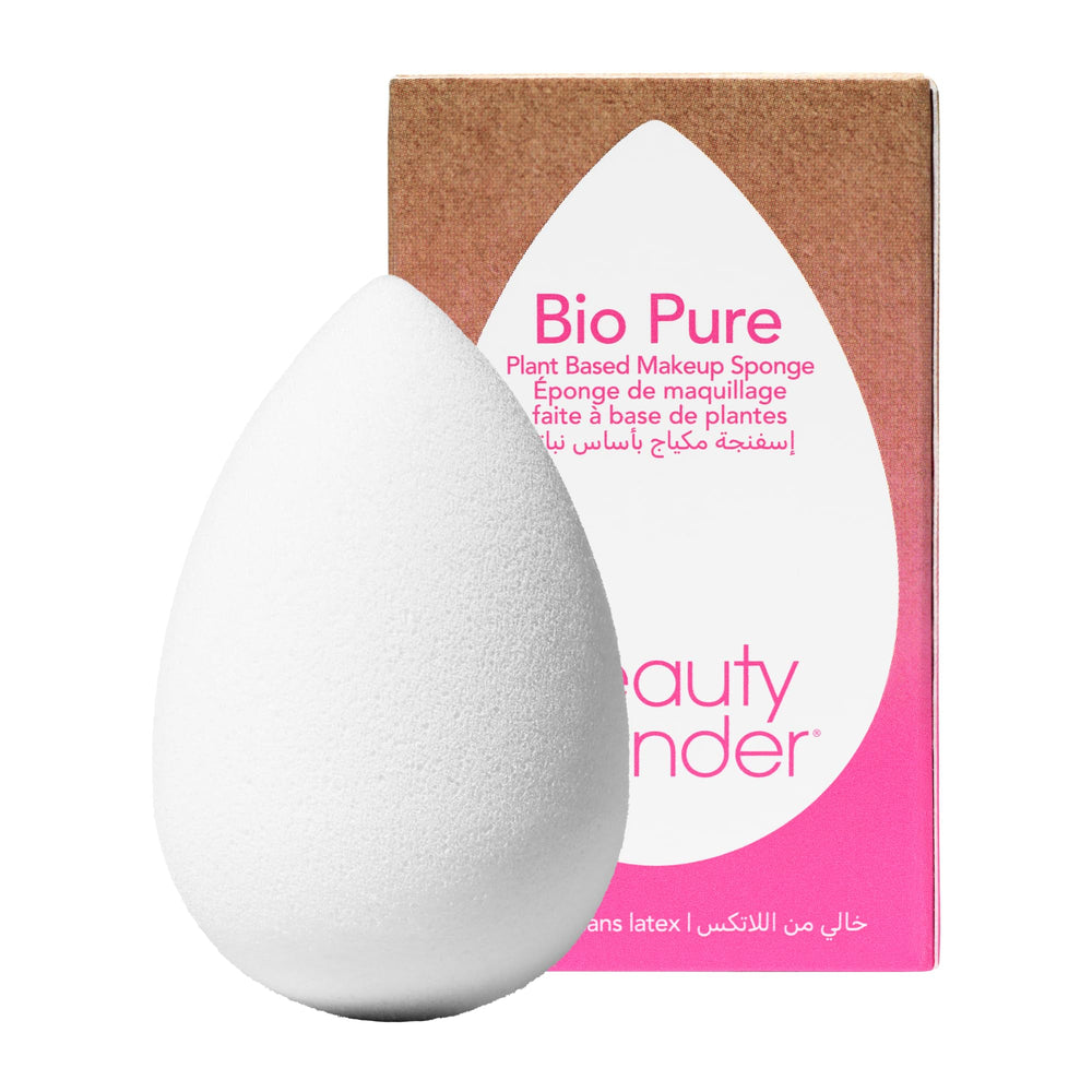 beautyblender front view showing sponge shape and eco look for flawless blending