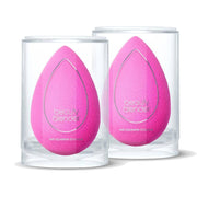 beautyblender front packaging showing both pink sponges and pack benefit portability
