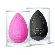 beautyblender front packaging pair showing pink and black sponges for versatile blending