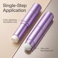 Beautyfeb application demonstration on cheek showing color adaptation and natural look benefit