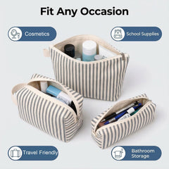 Beayuva medium pouch open to show wipe-clean lining and quick cleanup benefit