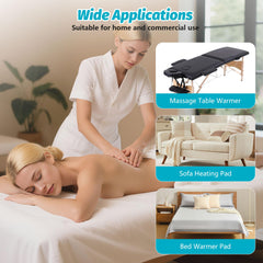 BECALIN corner elastic strap securing pad to table for stable treatment sessions