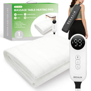 BECALIN front view warming pad showing full table coverage and comfort