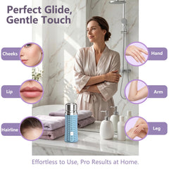 Beclerpur shaver with protective cap demonstrating safe storage and travel-ready benefit