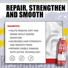 Bed Head conditioner texture demonstrating creamy smoothing formula