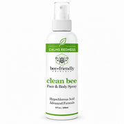 BeeFriendly front label on 8 oz bottle showing clear, minimal branding and size