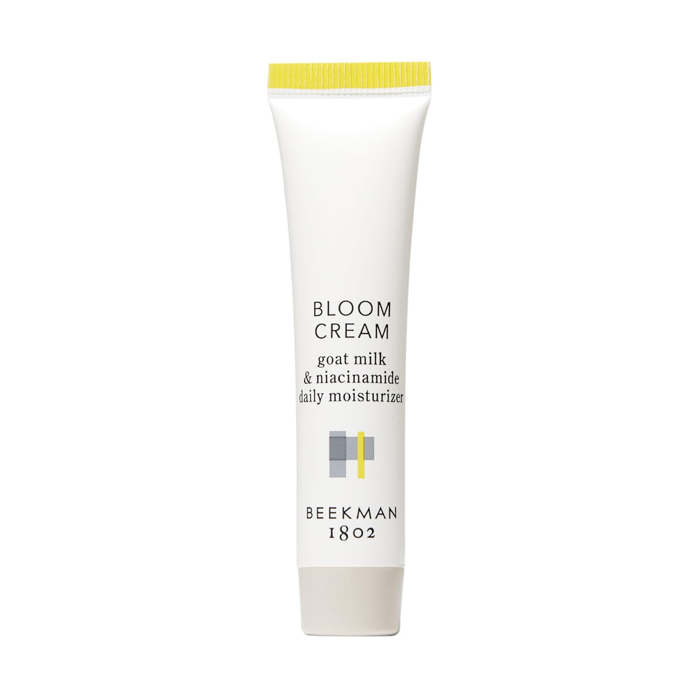 Beekman 1802 front packaging showing compact 15 mL tube and branding benefit