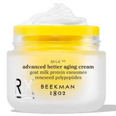 Beekman 1802 front jar view showing packaging and product benefit of firming