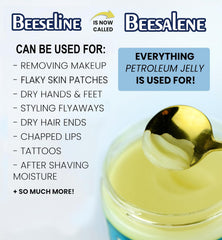 Beesaluxe Beesalene jar in hand to show scale and travel-friendly size