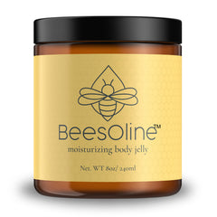 BeesOline front jar view showing natural balm and clear labeling benefit hydration