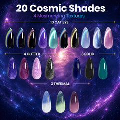 beetles gel polish closeup of magnetic sparkle revealing cat-eye shimmer and depth