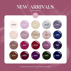 Beetles color row flatlay displaying twenty shades for versatile seasonal styling