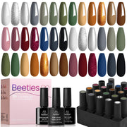 Beetles Gel Polish front packaging showing complete 23-piece kit and gifting appeal