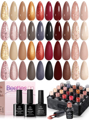 beetles fall set flatlay showing full kit and warm color coordination, ideal for seasonal looks