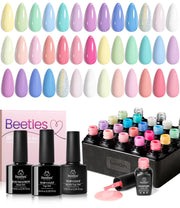 beetles front packaging showing the full pastel gel kit and clear organization benefit