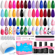 beetles Gel Polish front packaging showing all kit contents and benefits